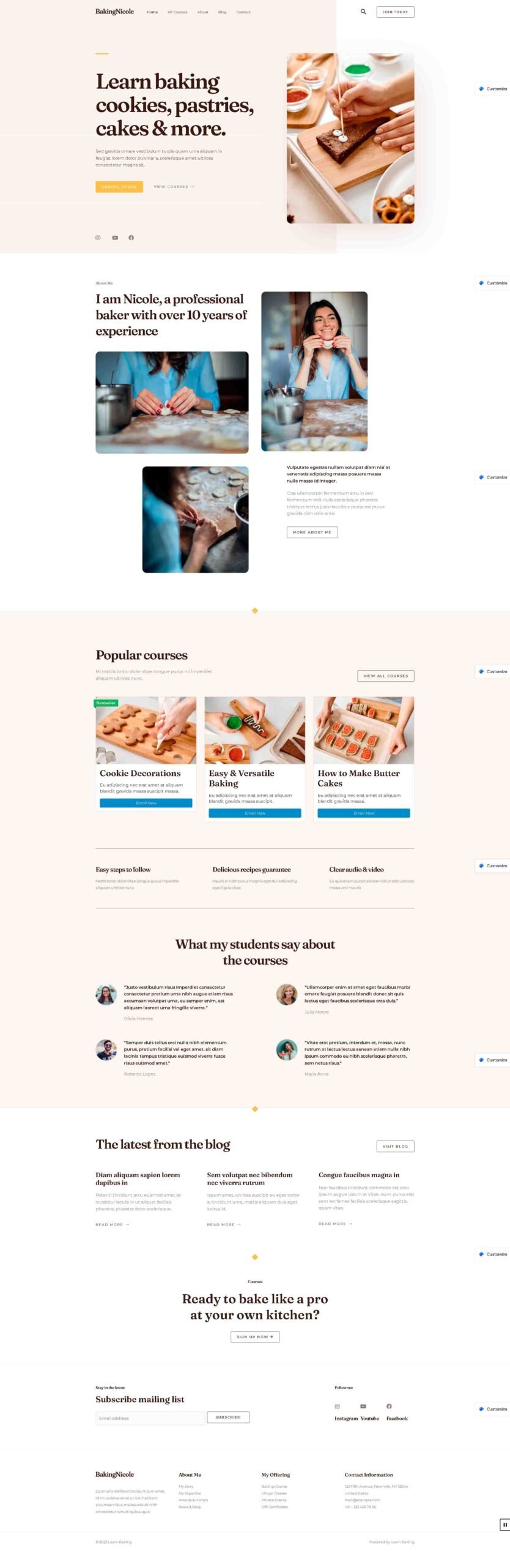 diseño pagina web blog