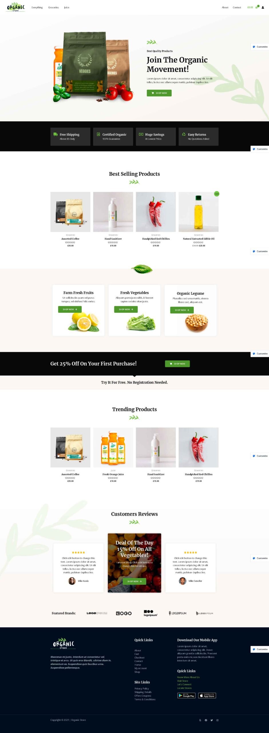 diseño pagina web alimentos